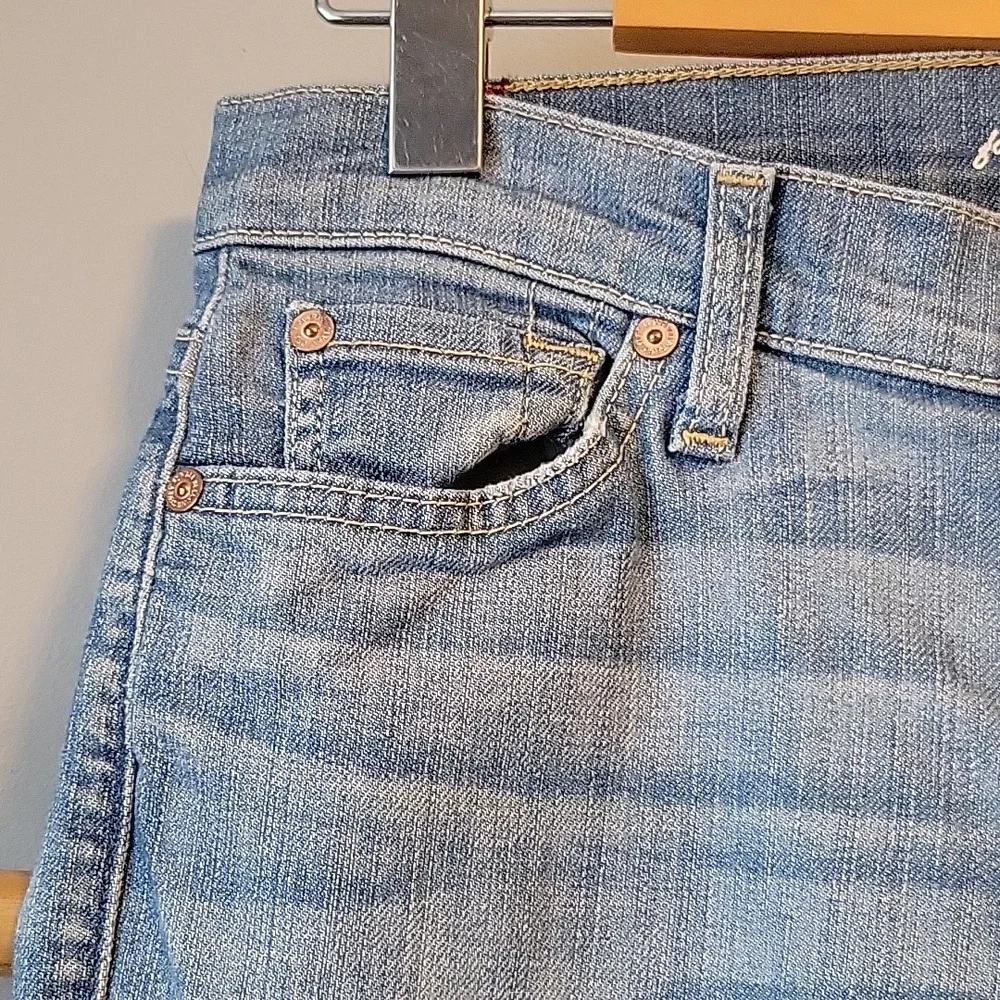 7 For All Mankind Skinny Jeans Distressed - Picture 2 of 6